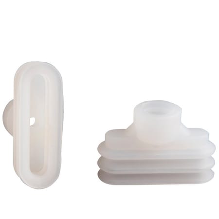 Fipa Oval vacuum cup 45x15 mm, Silicone transparent 138.45x15.003.2